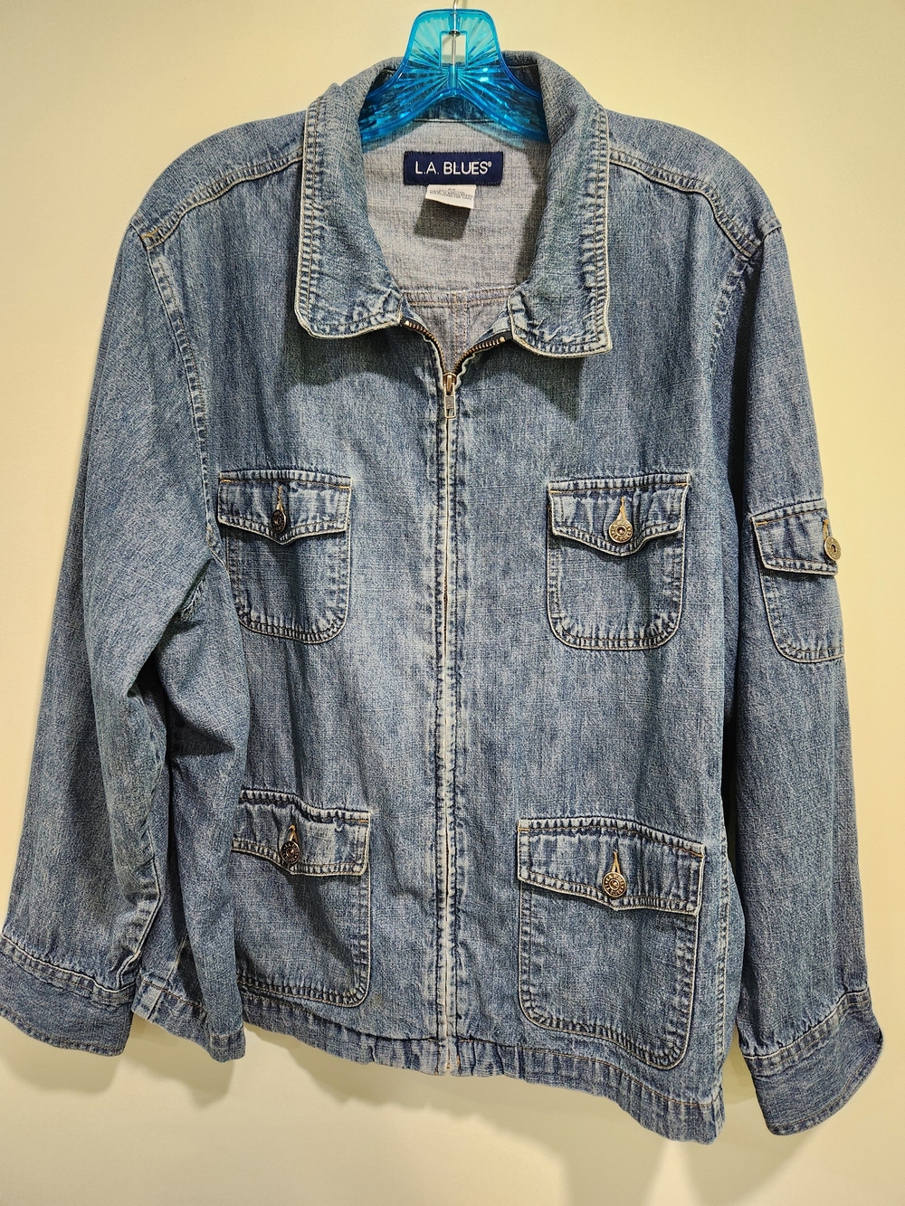 L.A. BLUES Light Blue Denim Jean Jacket
